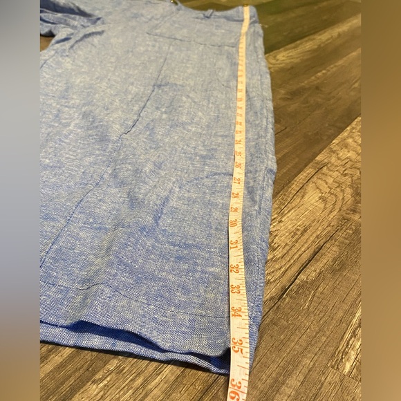 Zara Sky Blue Linen blend trousers - Picture 12 of 14